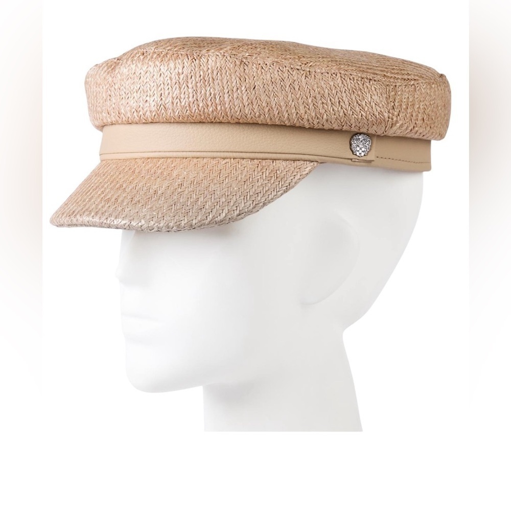 Vince Camuto Faux Straw Conductor Hat